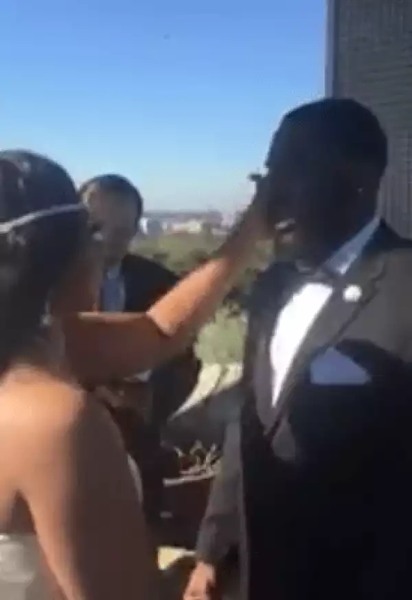 Video Of Groom Crying On His Wedding Day Goes Viral (WATCH)